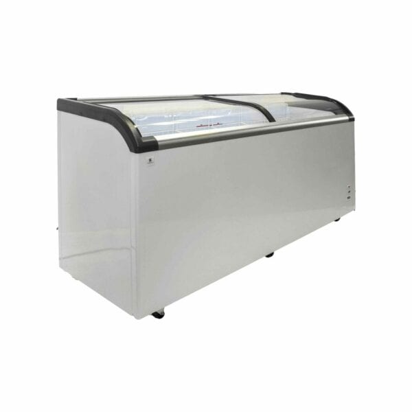 CF 720 Curved Top Display Chest Freezer For Hire Cold Display Solutions