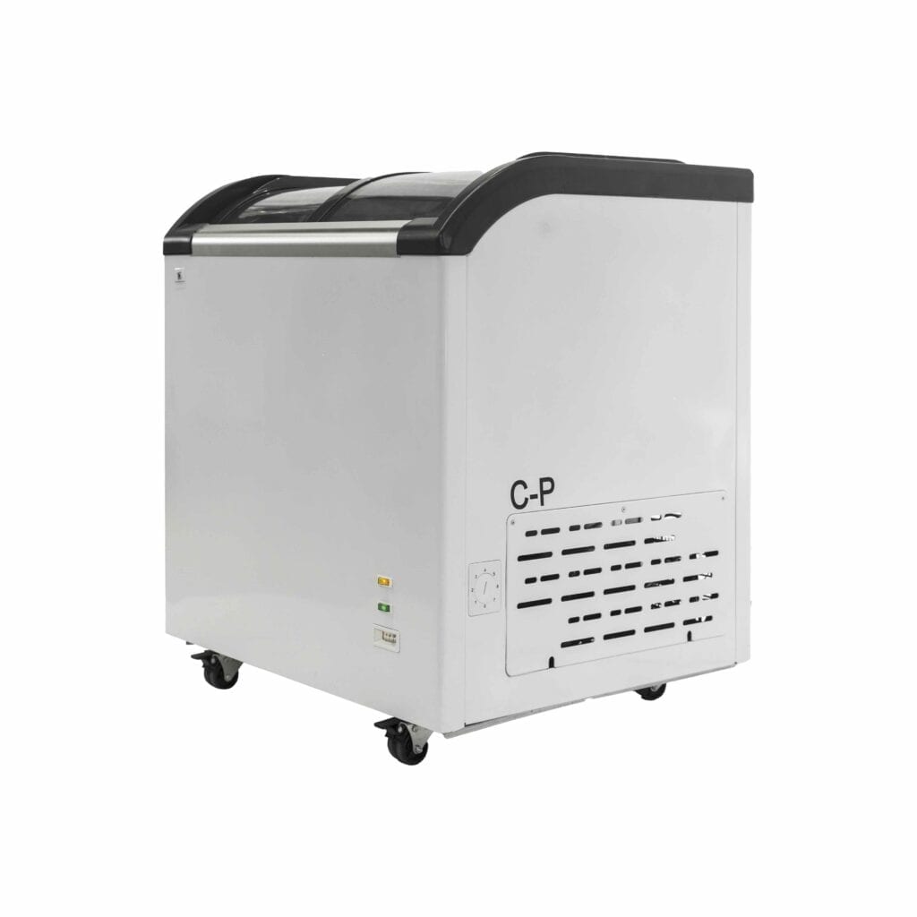 CF220 CURVED TOP DISPLAY CHEST FREEZER For Hire Cold Display Solutions