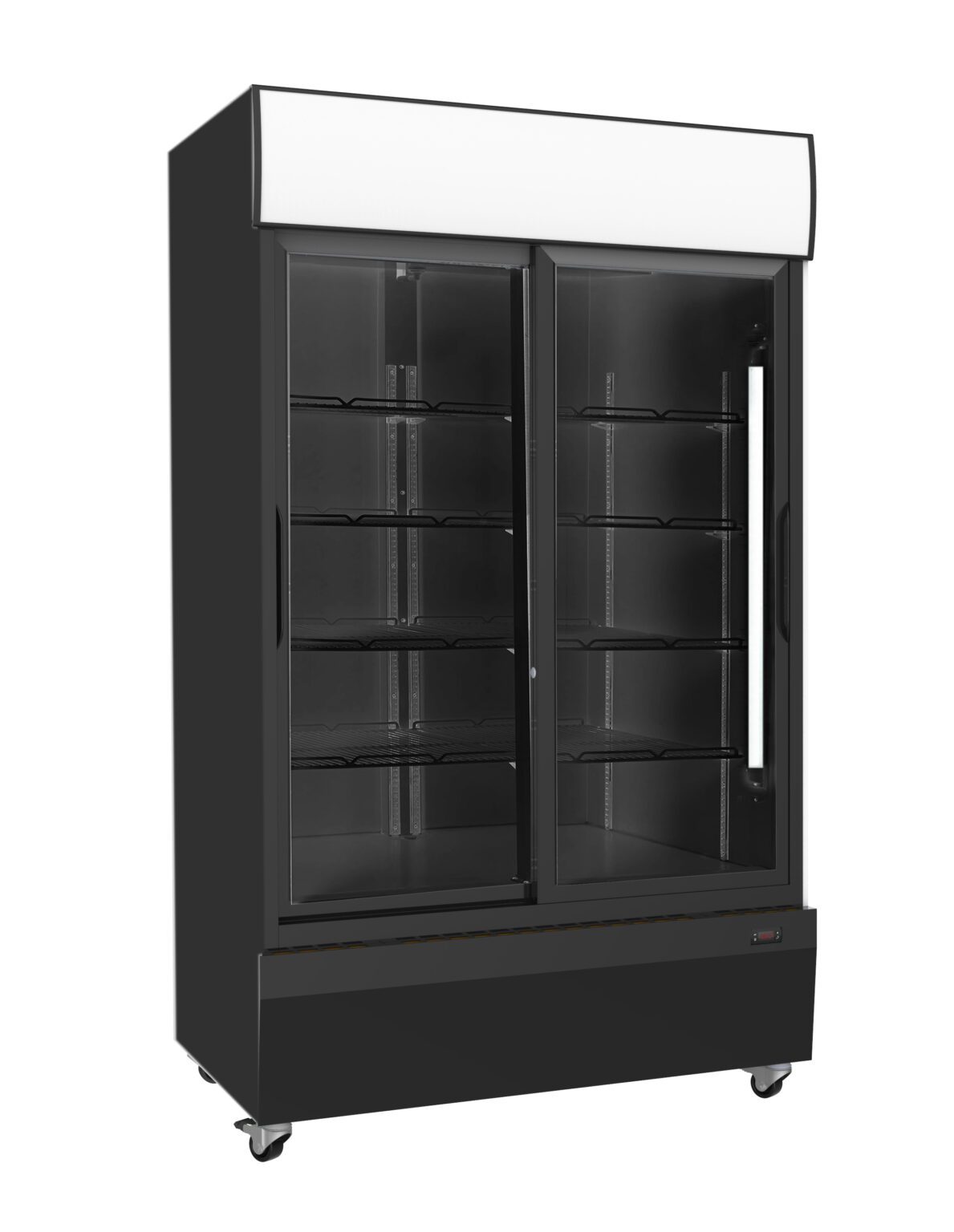Two Door Fridge Black (Sliding Doors) Cold Display Solutions