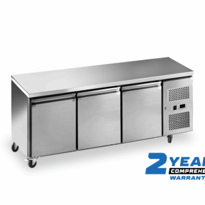 Three Door Underbar Fridge (Solid Doors)